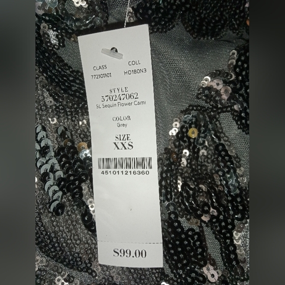 WHBM SL Sequin Flower Cami - Picture 9 of 9